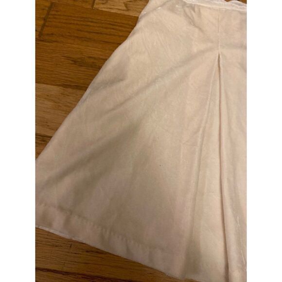 Charter Club, women's cream velvet lined pleated elastic waist skirt size 14 - Picture 2 of 8